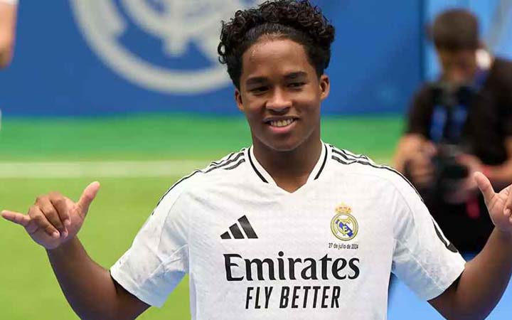 রিয়াল মাদ্রিদে নতুন জার্সি পেলেন এন্ড্রিক