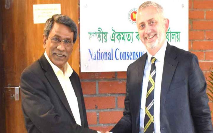 আলী রীয়াজের সঙ্গে মাইকেল মিলারের বৈঠক