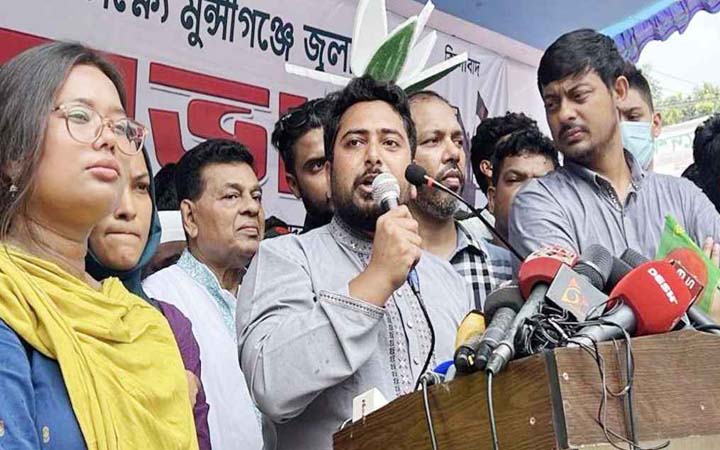 ফ্যাসিবাদ ও মুজিববাদের বিরুদ্ধে লড়াই চলবে: নাহিদ ইসলাম
