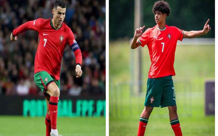 পর্তুগালের জার্সিতে বাবার শেষ না হতেই ছেলের শুরু