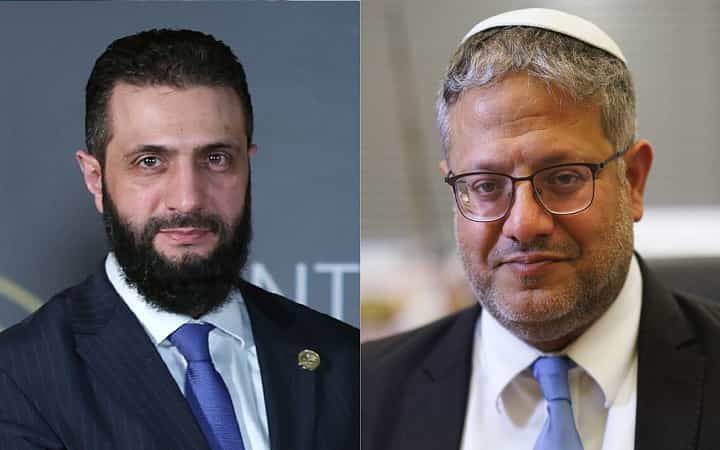 সিরিয়ার প্রেসিডেন্ট আল-শারাকে হত্যার হুমকি ইসরায়েলি মন্ত্রীর