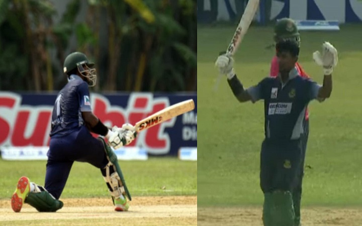 ছক্কা হাঁকিয়ে প্রথম সেঞ্চুরির স্বাদ পেলেন তামিম