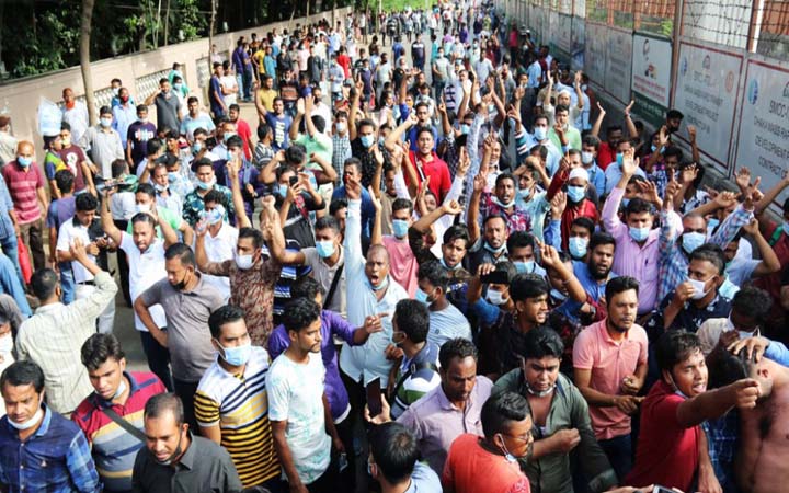 আজও সৌদি প্রবাসীদের বিক্ষোভ