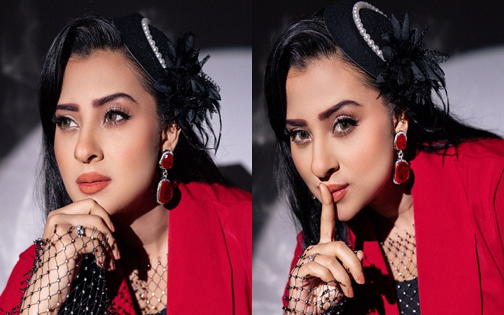 লাল পোশাকে বুবলীর ‘রেড অ্যাটিটিউড’