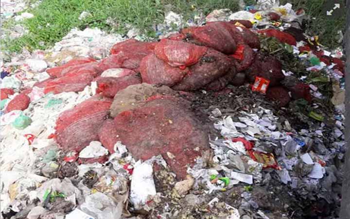 কুমিল্লায় বস্তা পঁচা পিয়াজের সন্ধান