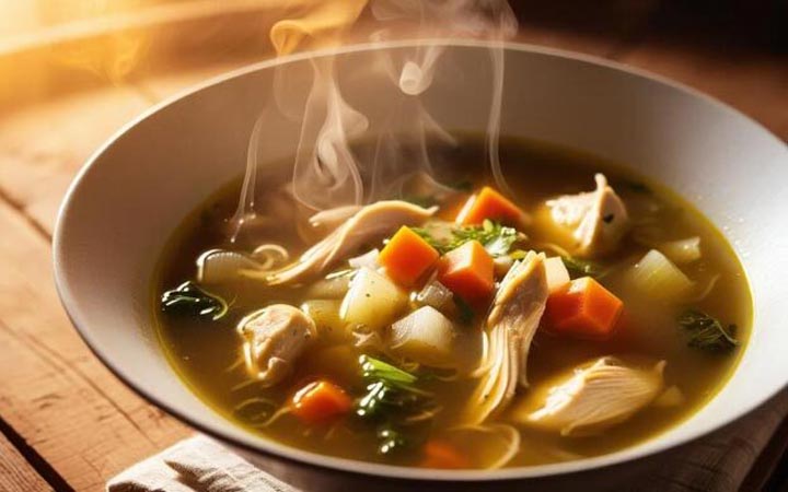 সর্দি-জ্বরে আরাম পেতে মজাদার চিকেন স্যুপ
