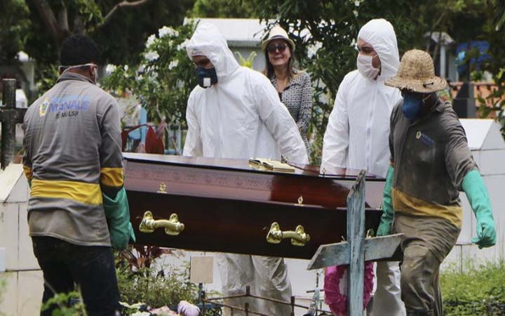 ব্রাজিলে করোনায় মৃত্যু ছাড়াল ১ লাখ