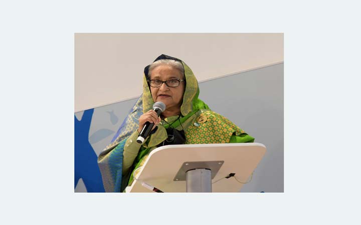 ধনী দেশগুলোর প্রতি জলবায়ু ঝুঁকিপূর্ণ দেশের চাহিদার স্বীকৃতি দাবি : প্রধানমন্ত্রী