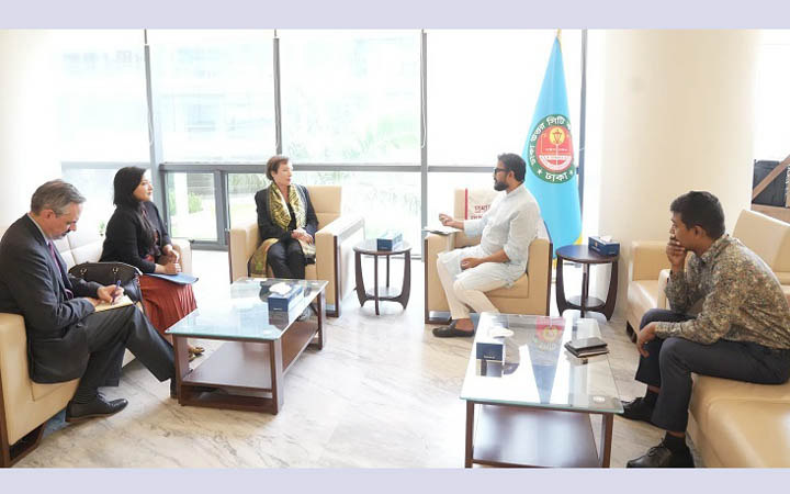 ডিএনসিসি প্রশাসকের সঙ্গে মার্কিন চার্জ দ্য অ্যাফেয়ার্সের সাক্ষাৎ