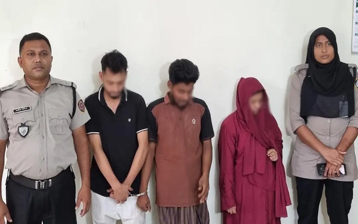 বরিশালে মাদকের আসর থেকে পুলিশ সদস্যসহ আটক ৪