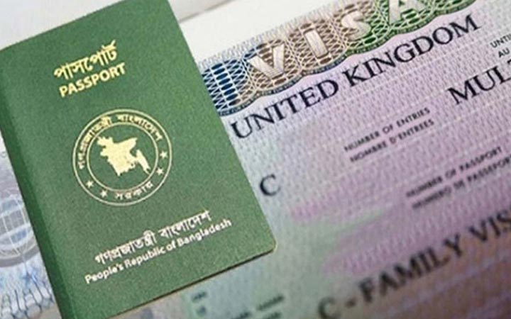 যুক্তরাজ্য ভ্রমণে পাসপোর্টে ভিসা স্টিকারের বদলে ই‌-‌ভিসা