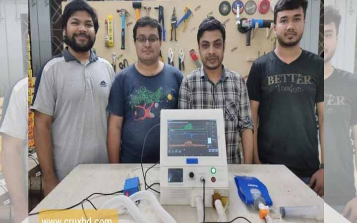 করোনা রোগীদের জন্য ভেন্টিলেটর তৈরি করলেন ৪ তরুণ