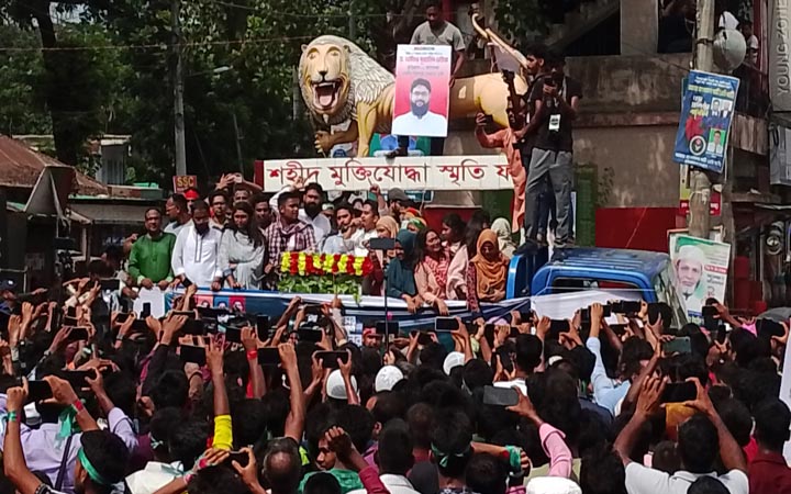 নতুন বাংলাদেশে চাঁদাবাজি করতে দেওয়া হবে না : হাসনাত আবদুল্লাহ