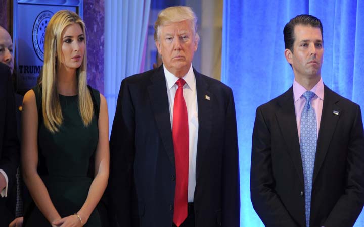 ছেলে মেয়েসহ ডনাল্ড ট্রাম্পকে সমন জারি