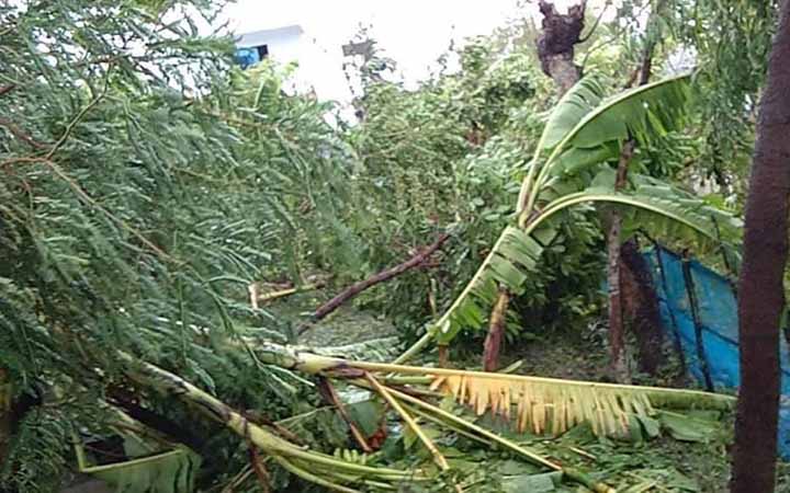 ঘূর্ণিঝড়ে সাতক্ষীরায় ৫০ হাজার ঘরবাড়ি বিধ্বস্ত