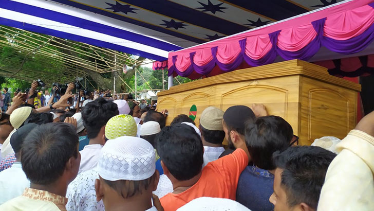 এরশাদের কফিন  রংপুরে