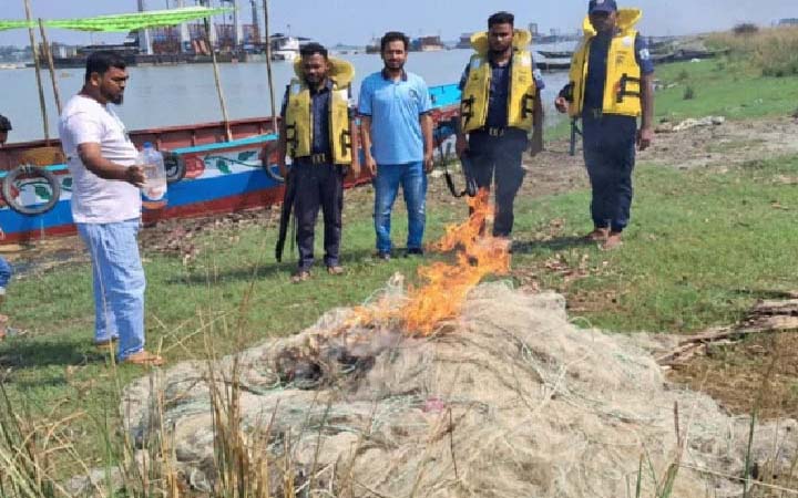 শিবচরের ৪৯ হাজার মিটার জাল ধ্বংস