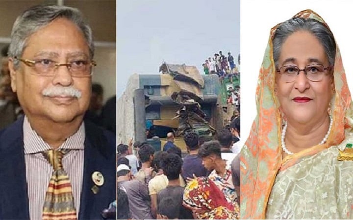 ভৈরবে ট্রেন দুর্ঘটনায় রাষ্ট্রপতি-প্রধানমন্ত্রীর শোক