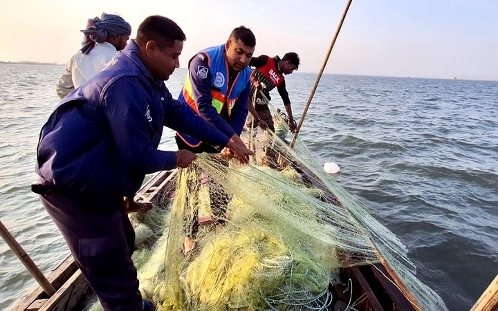বরিশালে ৩৫ মণ জাটকা জব্দ