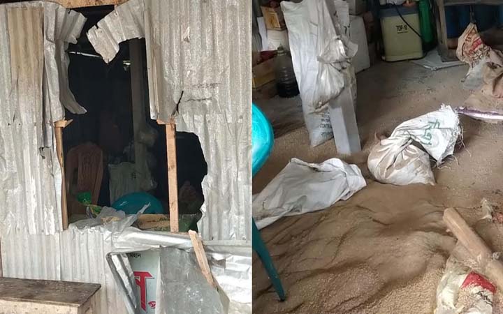 নড়াইলে ১০ দোকানে হামলা, মালামাল-অর্থ লুট