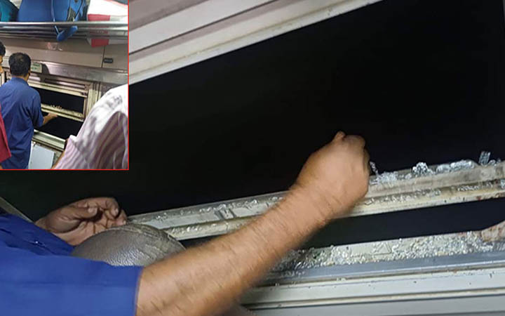 টাকা না পেয়ে ট্রেনে হিজড়াদের পাথর নিক্ষেপ
