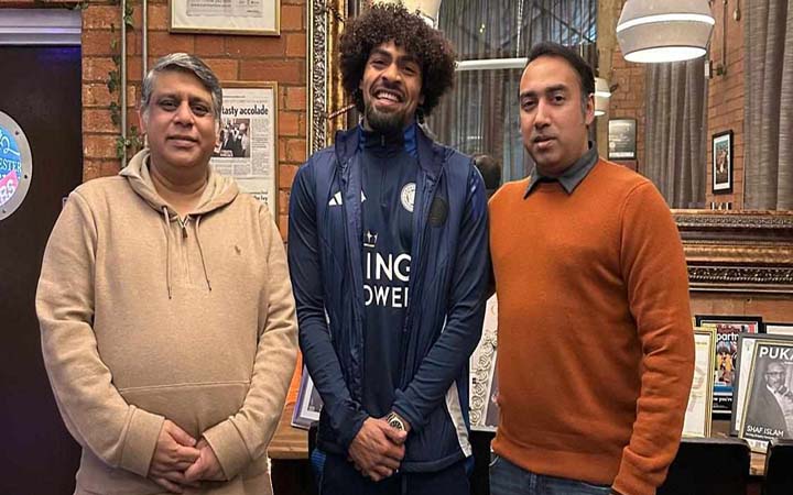 ইংল্যান্ডে হামজার সঙ্গে সাক্ষাৎ করলেন বাফুফে সভাপতি