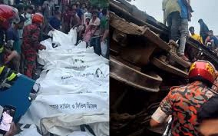 ভৈরবে ট্রেন দুর্ঘটনায় উদ্ধারকাজ সমাপ্ত ঘোষণা