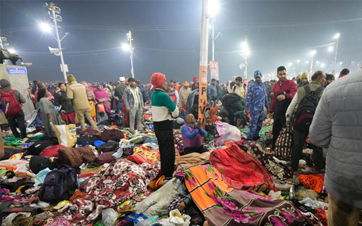মহাকুম্ভে পদদলিতের ঘটনা, বহু হতাহতের আশঙ্কা