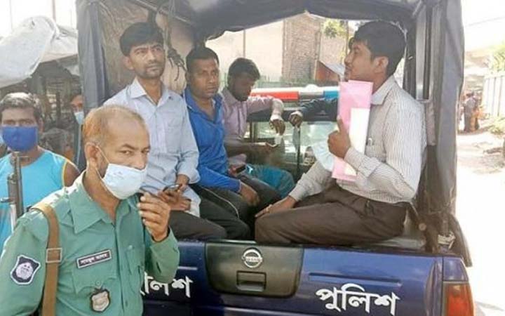 খুলনায় মাস্ক না পরায় জেল জরিমানা