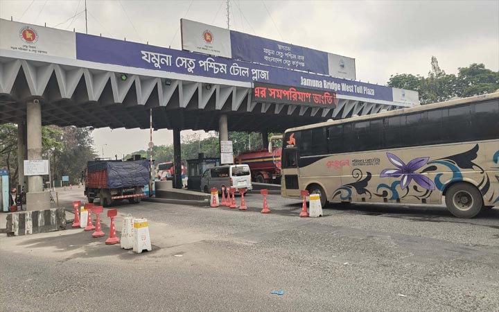 যমুনা সেতু দিয়ে পার হলো সাড়ে ৫১ হাজার যানবাহন