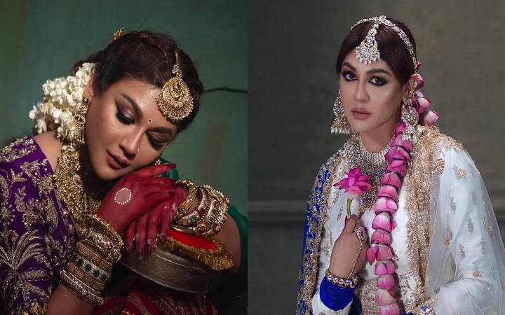 শারদীয় আমেজে মুগ্ধতা ছড়ালেন জয়া