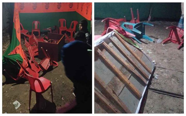 হরিণাকুন্ডে নির্বাচনী অফিসে হামলা-ভাঙচুর, আটক ১