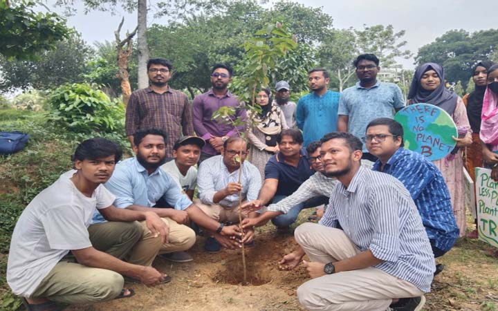 কুবিতে অভয়ারণ্য'র বৃক্ষরোপণ কর্মসূচি