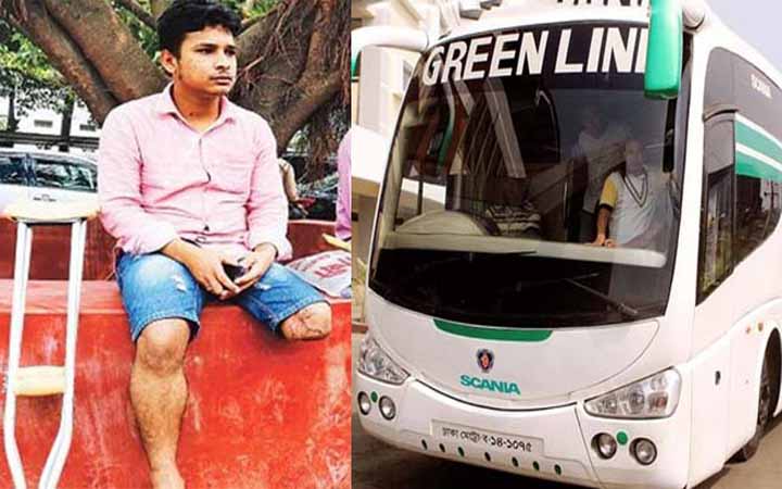 পা হারানো রাসেলকে ২০ লাখ টাকা দিতে গ্রিন লাইনকে নির্দেশ