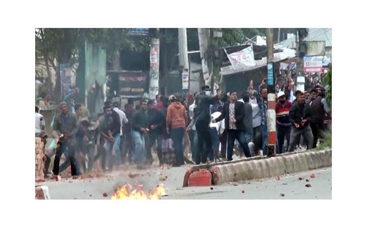 হবিগঞ্জে বিএনপি-পুলিশ সংঘর্ষ
