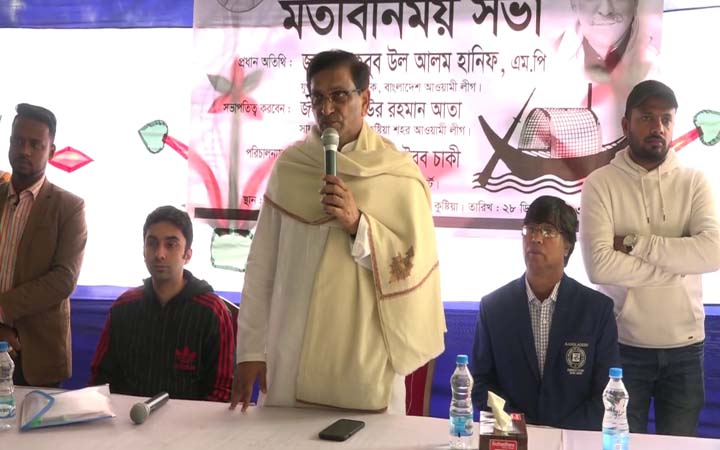 মিডিয়ার মাধ্যমে মিথ্যাচার করে অস্তিত্ব টিকিয়ে রাখার চেষ্টা করছে বিএনপি : হানিফ