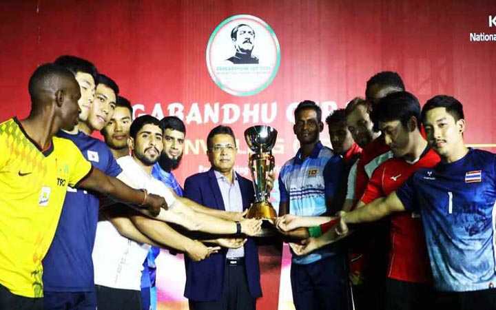 বঙ্গবন্ধু কাপ আন্তর্জাতিক কাবাডি টুর্নামেন্টের ট্রফি উন্মোচন