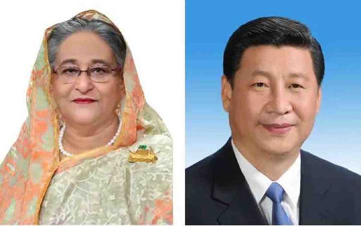 চীনের ৭২তম বার্ষিকীতে চীনা প্রেসিডেন্টকে শুভেচ্ছা প্রধানমন্ত্রীর