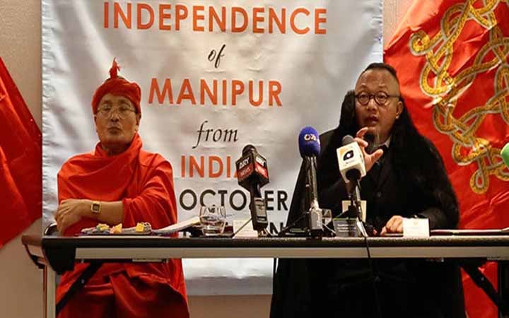 মনিপুরের স্বাধীনতা ঘোষণা, প্রবাসী সরকার গঠন