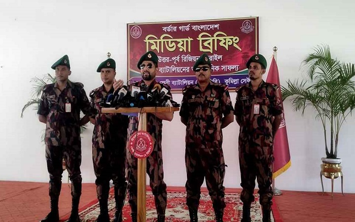 বিজিবি সরাইল রিজিয়নে ১০ মাসে ৯৫৭ কোটির মাদক ও পণ্য জব্দ, আটক ৩৩৩