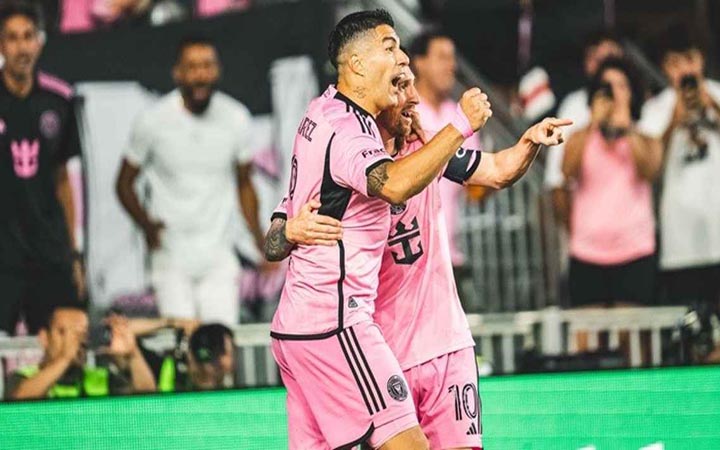 মেসির ৫ অ্যাসিস্ট আর সুয়ারেজের হ্যাটট্রিক মায়ামির গোল উৎসব