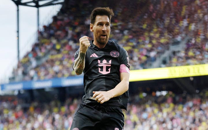 মেসির হ্যাটট্রিকে উড়ে গেল ন্যাশভিলে, প্লে-অফে মায়ামি