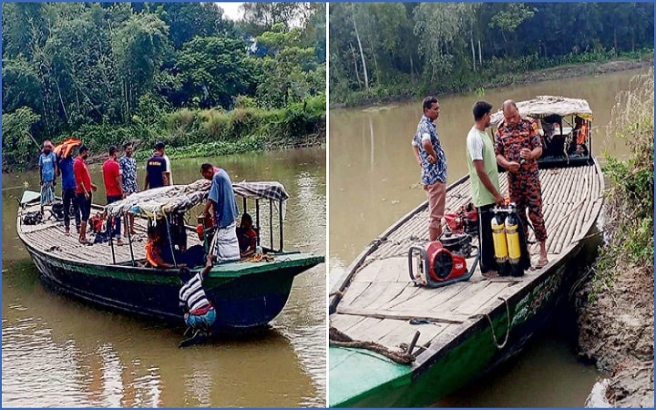 টাঙ্গাইলে নৌকা থেকে পড়ে আনসার সদস্য নিখোঁজ