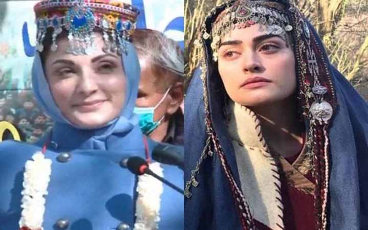 ‘দিরিলিস :আরতুগ্রুল’-এর হালিমা সুলতানের সাজে নওয়াজ শরিফের মেয়ে
