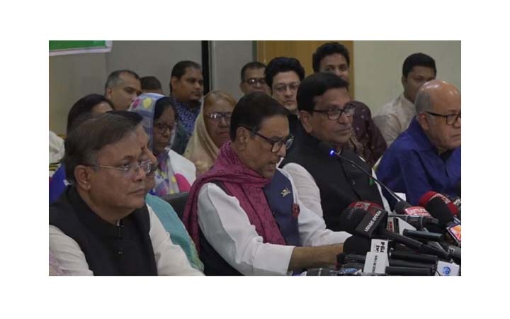 আ’লীগের প্রার্থীদের নাম ঘোষণা করছেন ওবায়দুল কাদের