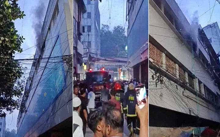 মতিঝিলে বাণিজ্যিক ভবনে আগুন, নিয়ন্ত্রণে ৪ ইউনিট