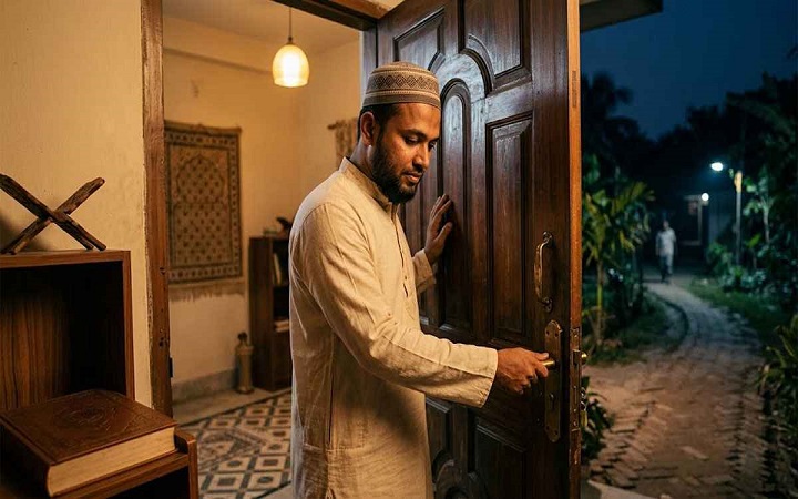 দরজা বন্ধ করার সময় এই আমলটি কি করেন?