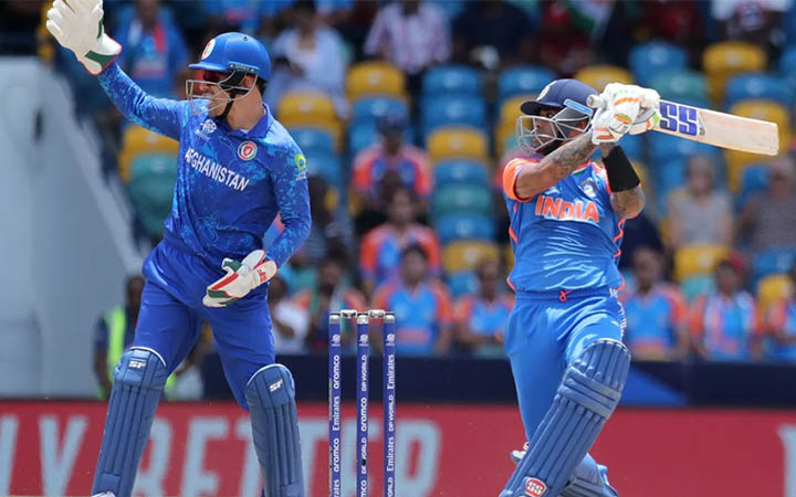 আফগানিস্তানকে ১৮২ রানের চ্যালেঞ্জিং লক্ষ্য দিল ভারত