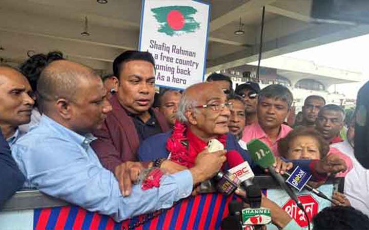 দেশে ফিরলেন সাংবাদিক শফিক রেহমান ও বিএনপি নেতা মিল্টন
