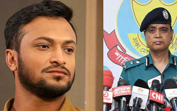 সাকিবের বিরুদ্ধে মামলা নিয়ে যা বললেন ডিএমপি কমিশনার